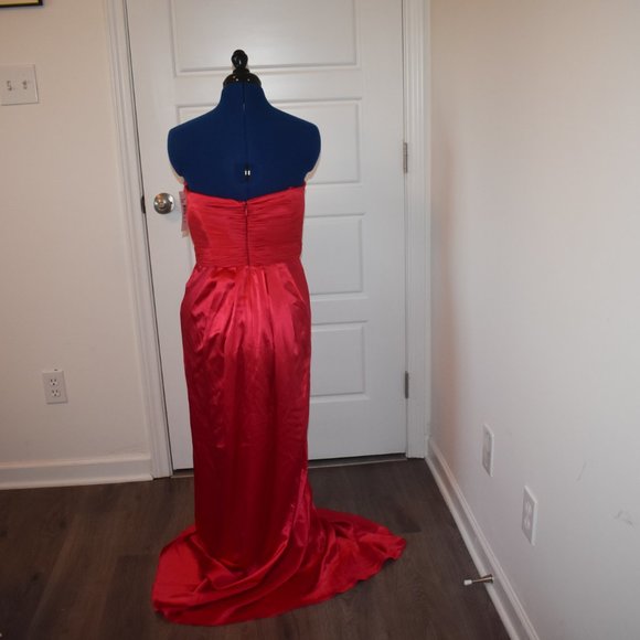NWT Badgley Mischka Dress Rose Red Size 6 - Picture 3 of 7